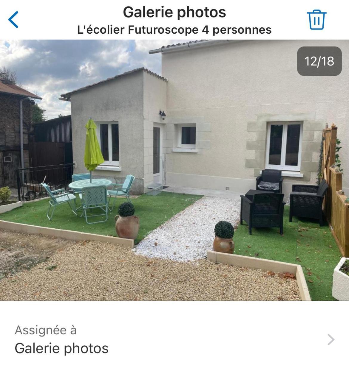 Beaumont L'Ecolier Futuroscope 4 Personnes公寓 外观 照片